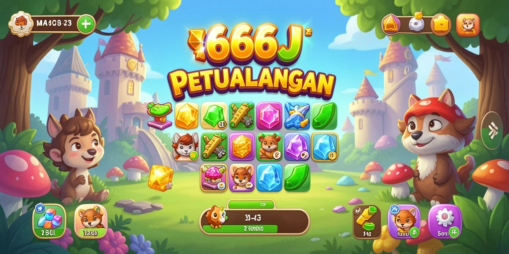 Tampilkan gameplay seru dalam misi Match-3 di 666J.