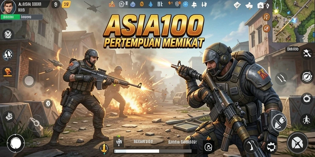 Gameplay seru dengan pertempuran intens di ASIA100.