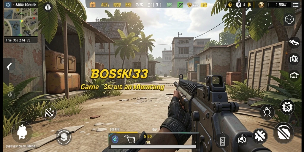 Screenshot gameplay BOSKU33 yang menampilkan aksi seru dalam TPS.