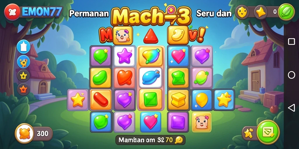 Gameplay seru dan menantang dari permainan Match-3.