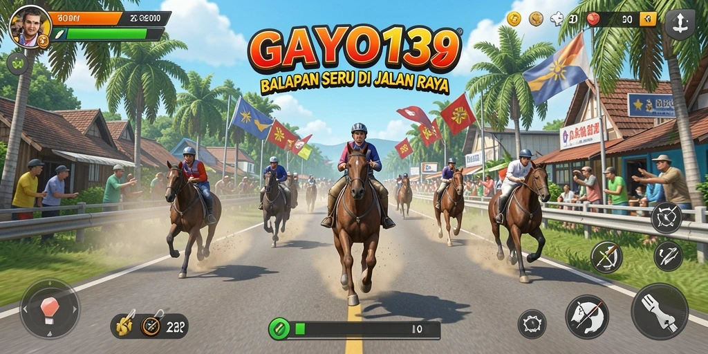 GAYO138 menampilkan aksi balap menegangkan dengan grafik luar biasa.