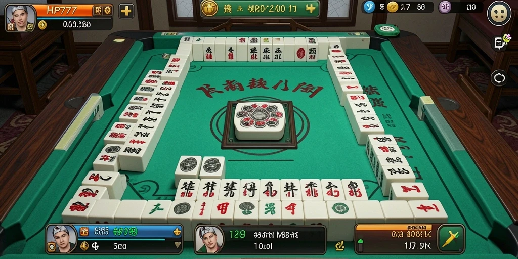 Screenshot HP777 menampilkan gameplay Mahjong yang menarik dan menantang.