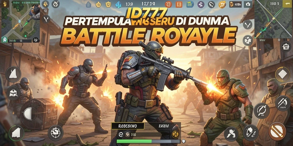 Screenshot gameplay ID777 menampilkan aksi pertempuran intens.
