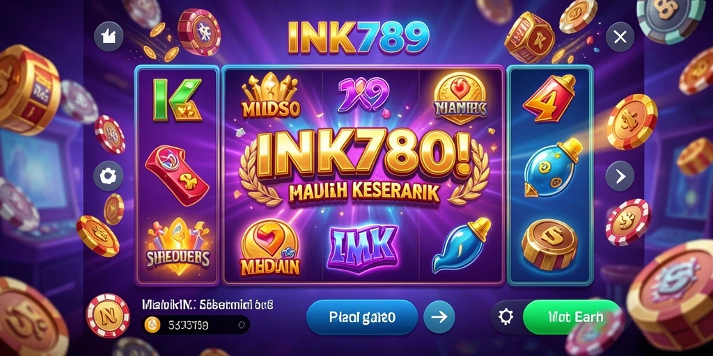 Screenshot gameplay INK789 yang menampilkan mesin slot yang memukau.