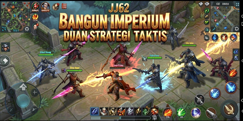 Menampilkan aksi taktis dalam gameplay JJ62 yang mendebarkan.