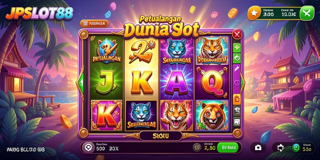 Screenshot utama JPSLOT88 menampilkan gameplay yang mendebarkan dalam dunia slot.