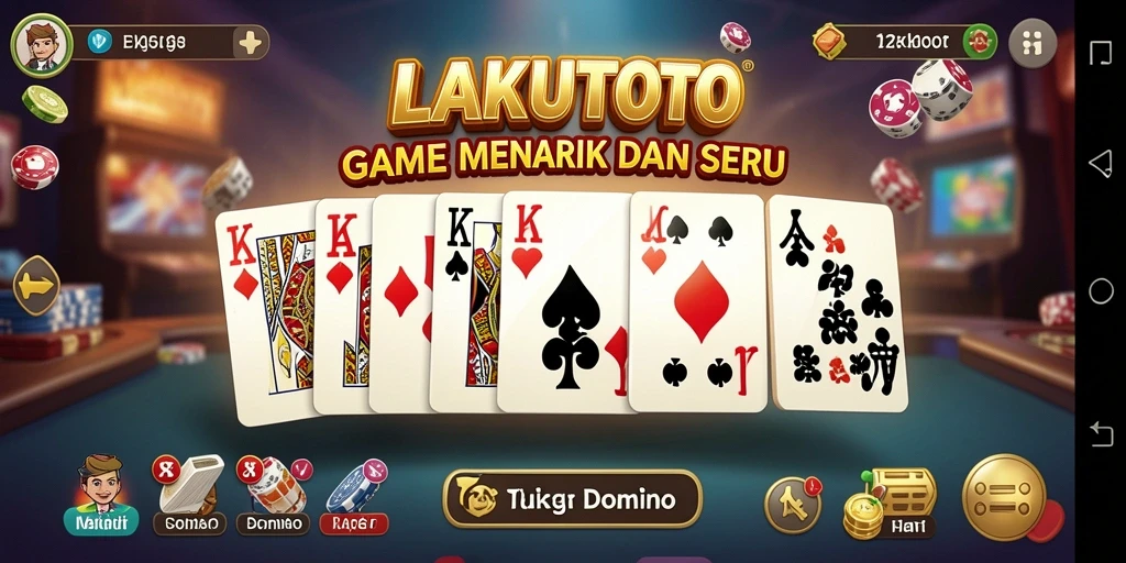 Tampilan gameplay seru dari LAKUTOTO dengan grafis menarik.