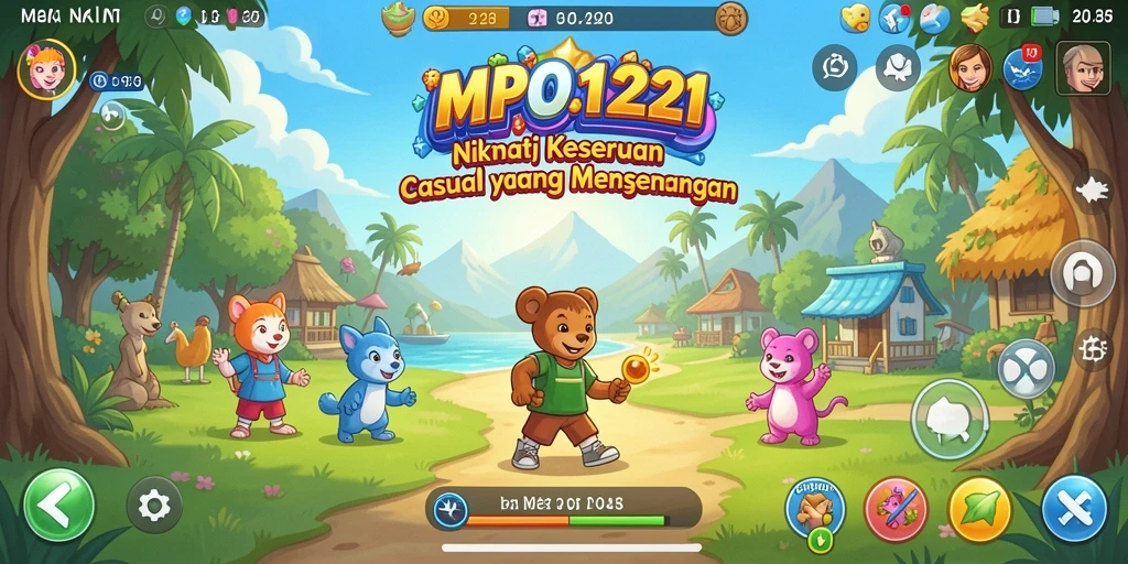 Screenshot MPO1221 menunjukkan pemain menikmati gameplay Casual yang seru.