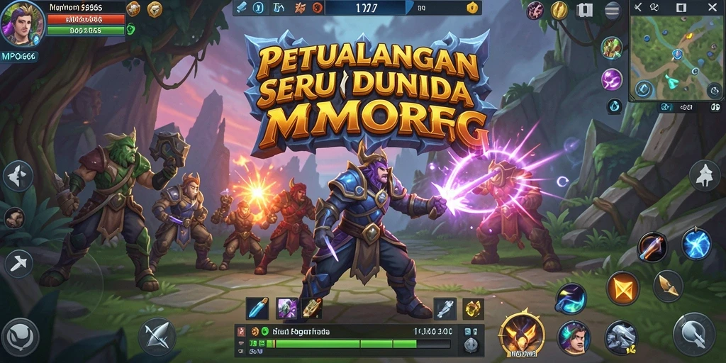 Tampilan seru dari gameplay RPG dengan petualangan di MPO666.