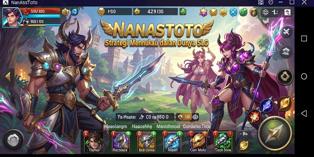Tampilan gameplay NANASTOTO yang menampilkan strategi seru.