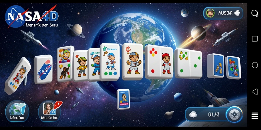Tampilan gameplay Domino yang seru dan menantang di NASA4D.