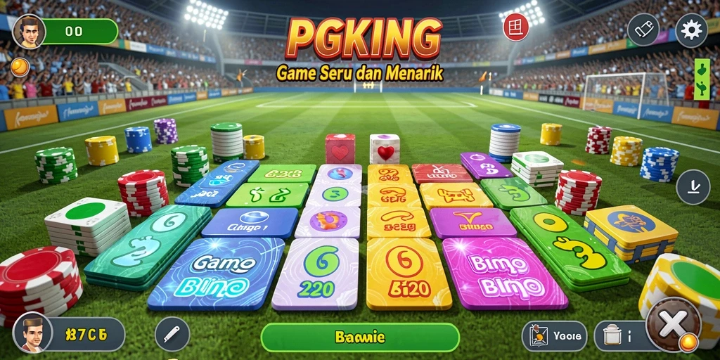 Screenshot utama PGKING menampilkan gameplay Bingo yang seru dan interaktif.