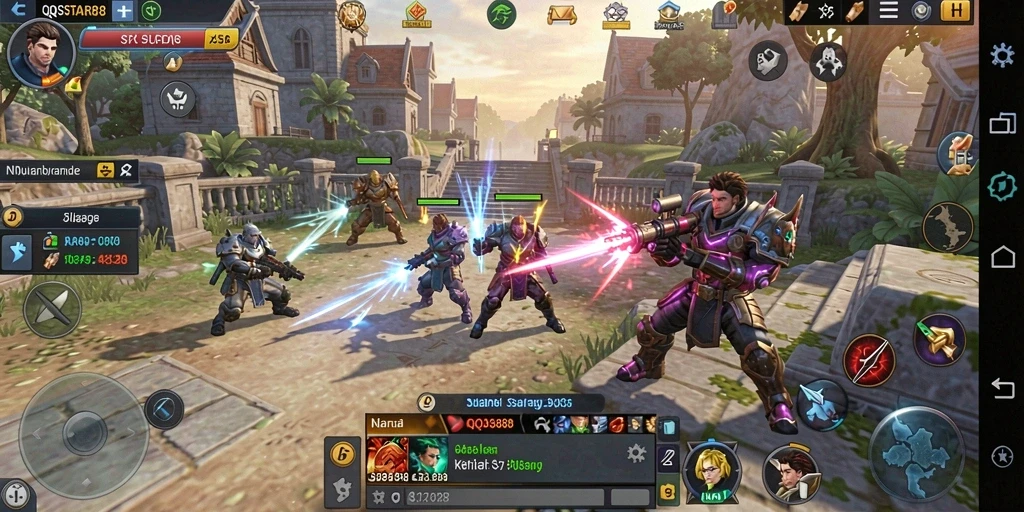 Tampilan gameplay QQSTAR88 yang menegangkan dan penuh strategi.