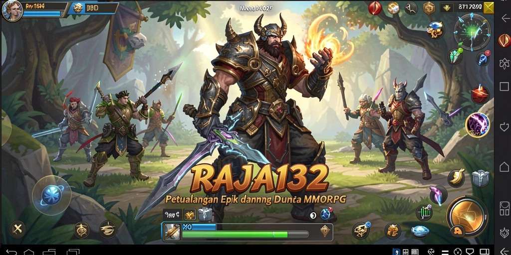 Tampilan gameplay seru di dunia fantasi RAJA132.