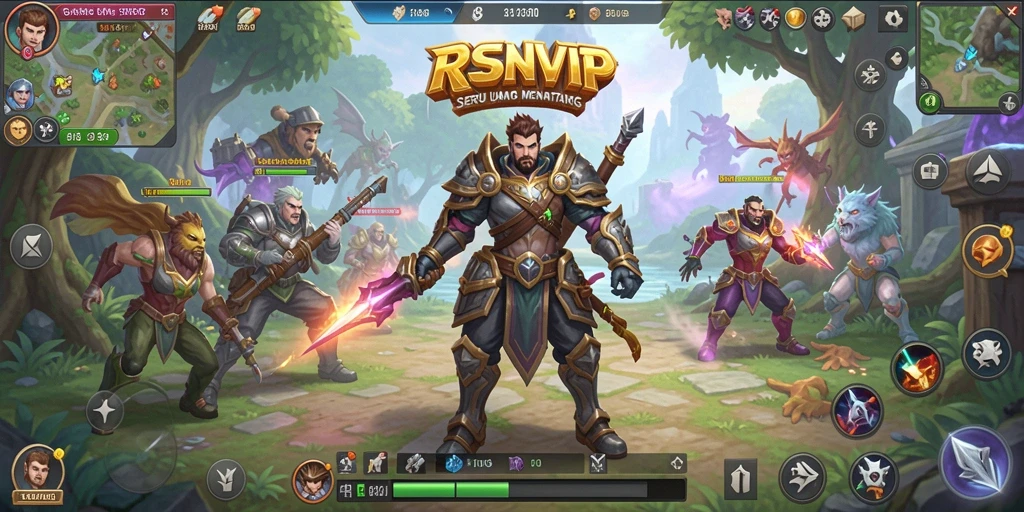 Tampilan gameplay RSNVIP dengan aksi seru dalam dunia MMORPG.