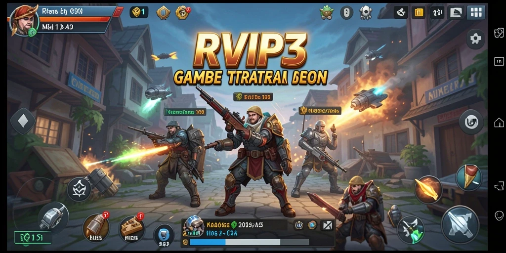 Tampilan gameplay seru dari RVIP3 dengan strategi mendalam.