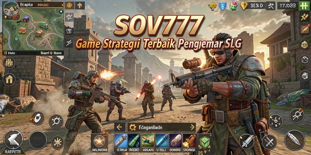 Tangkapan layar dari gameplay SOV777 yang menampilkan pertempuran epik.