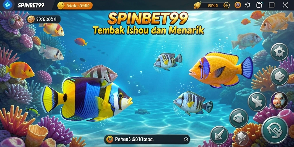 Gameplay seru Tembak Ikan dengan berbagai jenis ikan untuk diburu.