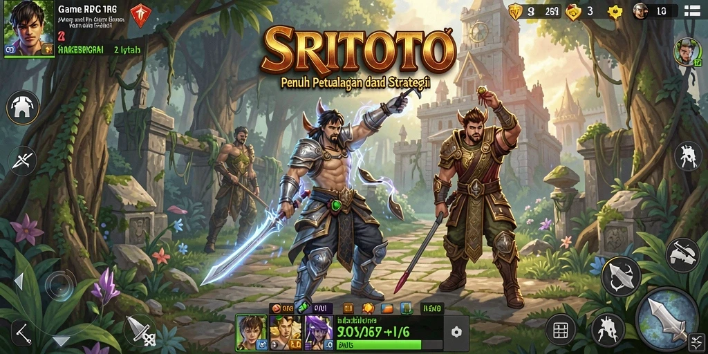 Tangkapan layar gameplay RPG yang mendebarkan di SRITOTO.