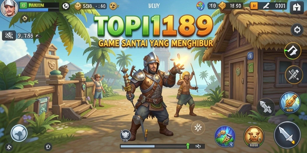 Tampilan gameplay TOPI189 yang menghibur dan santai.