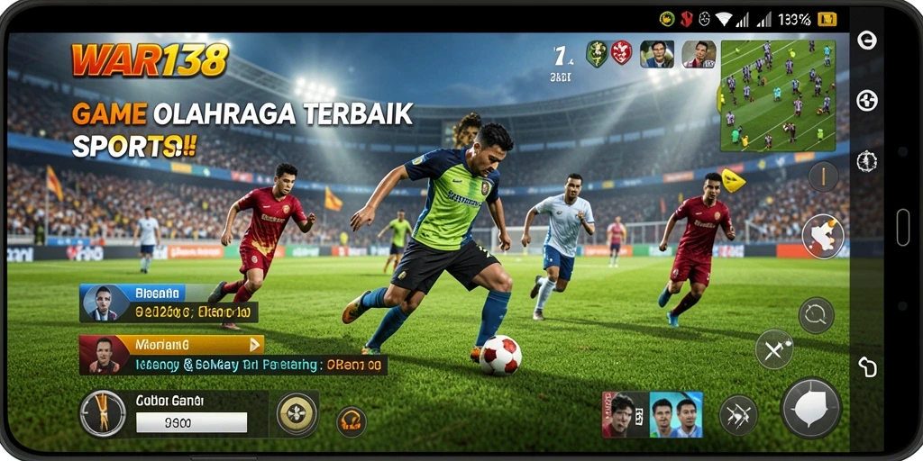 Tampilan gameplay seru dari WAR138 dengan aksi olahraga yang mendebarkan.